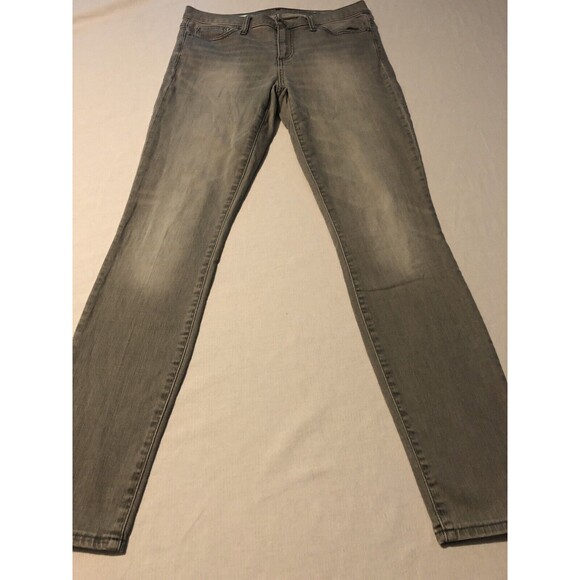 Gap Women's Denim Gray Stretch Authentic True Skinny Jeans Size 27 X 30 - Picture 1 of 9